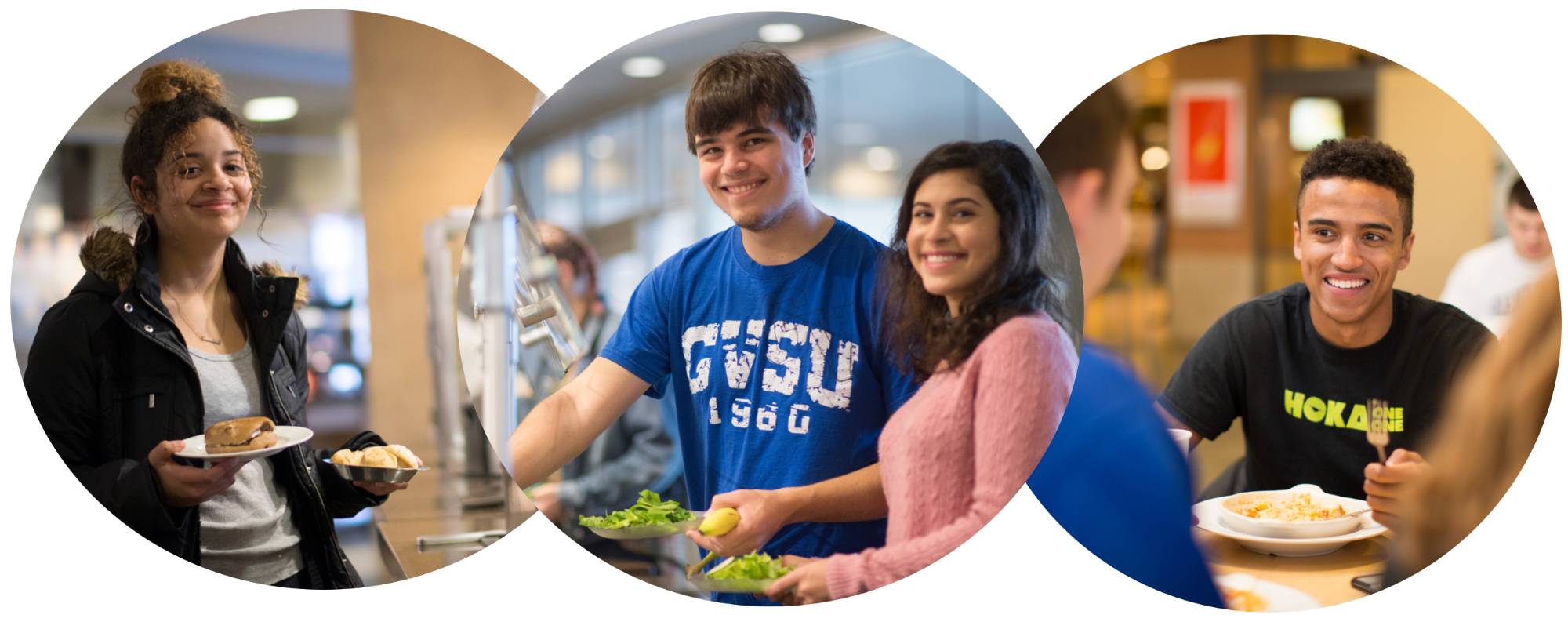 students dining